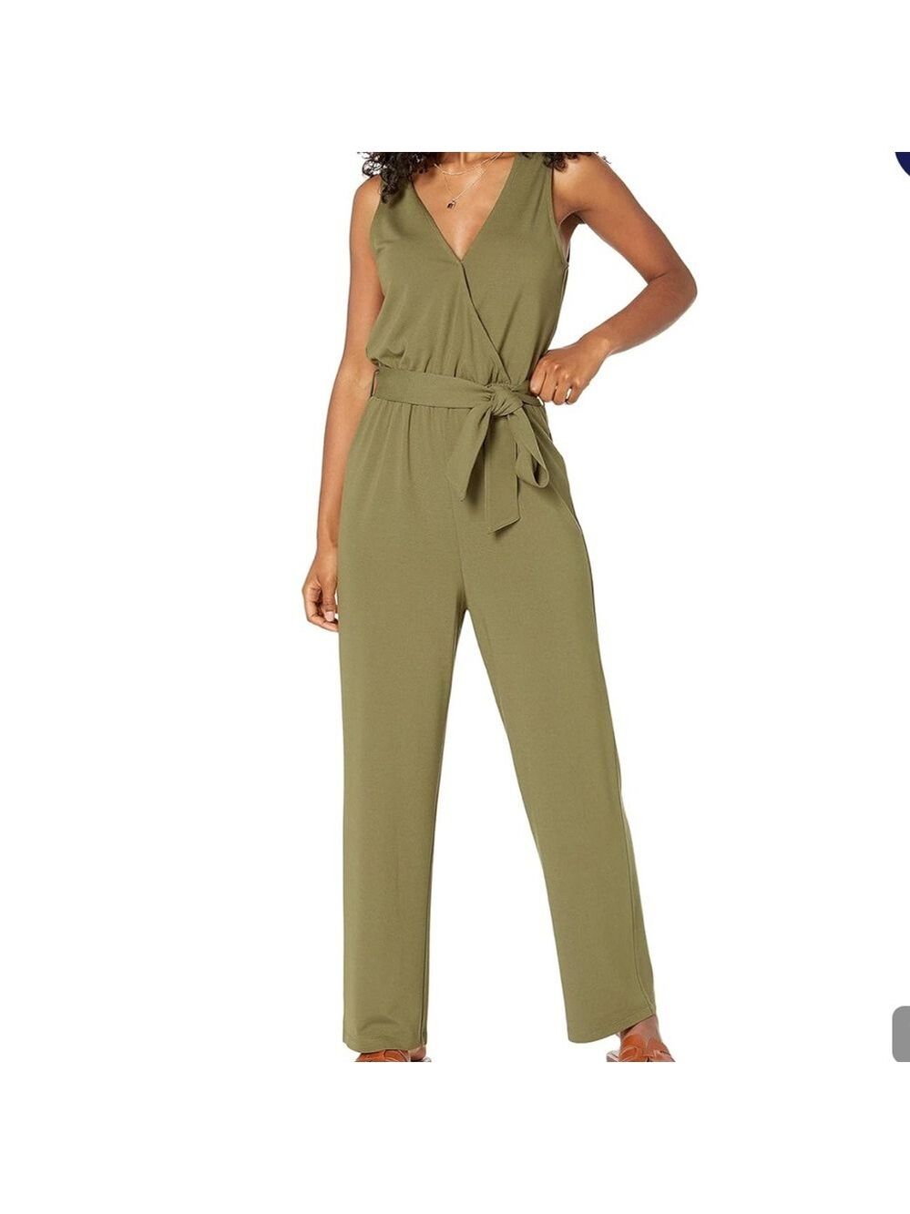 The Drop Women's @caralynmirand Sleeveless Wrap Jumpsuit